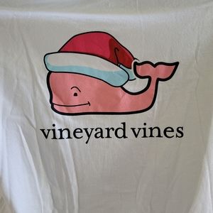 EUC Vineyard Vines Christmas White Long Sleeve T-shirt Size S
